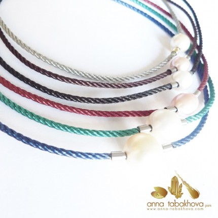 Braided Colored Steel InterChangeable Necklace (one necklace for sale)