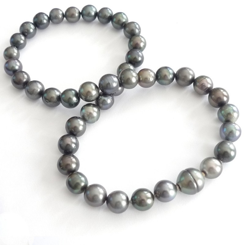 BLACK TAHITI pearl InterChangeable necklace