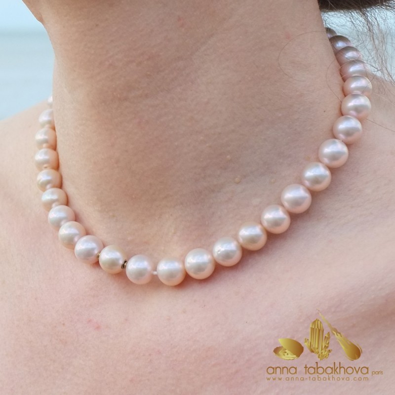 Golden PINK Pearl InterChangeable Necklace with clasp
