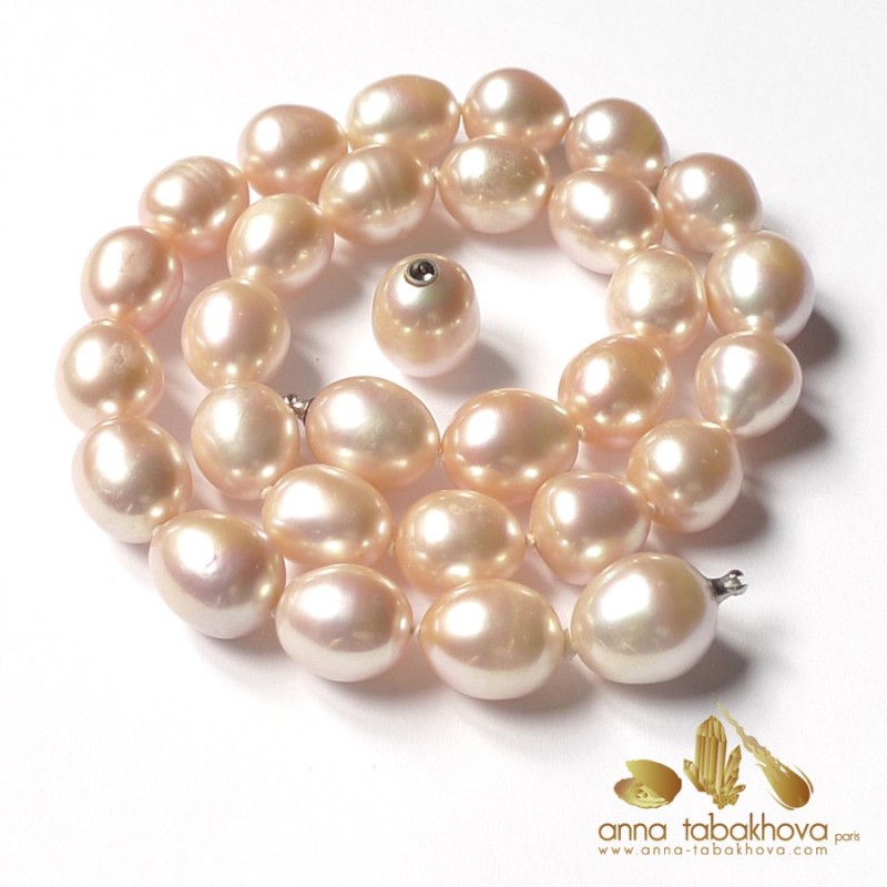 PINK Olive Pearl InterChangeable Necklace with clasp