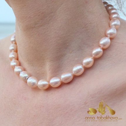 PINK Olive Pearl InterChangeable Necklace with clasp