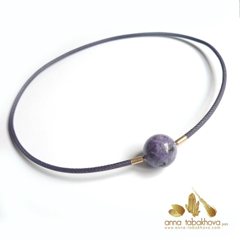 Purple SUGILITE Clasp matched with a purple stitched necklace (sold separatly)