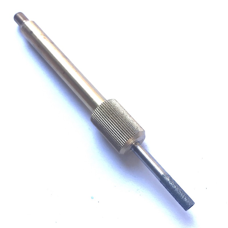 Diamond covered hollow drilling bit for drilling at clasps size for DIY clasp