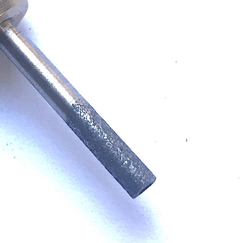 Diamond covered hollow drilling bit for drilling at clasps size for DIY clasp