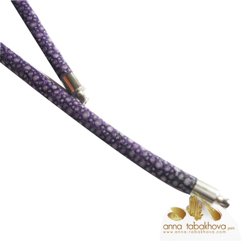 4 mm Purple Stingray InterChangeable Necklace