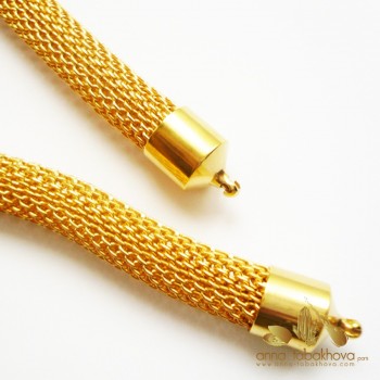 8 mm Gold Plated Steel Mesh InterChangeable Necklace